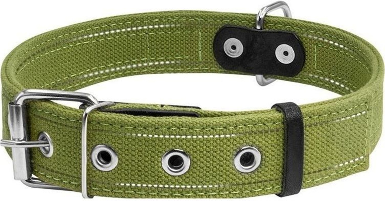 Нашийник для тварин Collar Брезент подвійний Ш 35 мм Д 51-63 см (6138) фото3