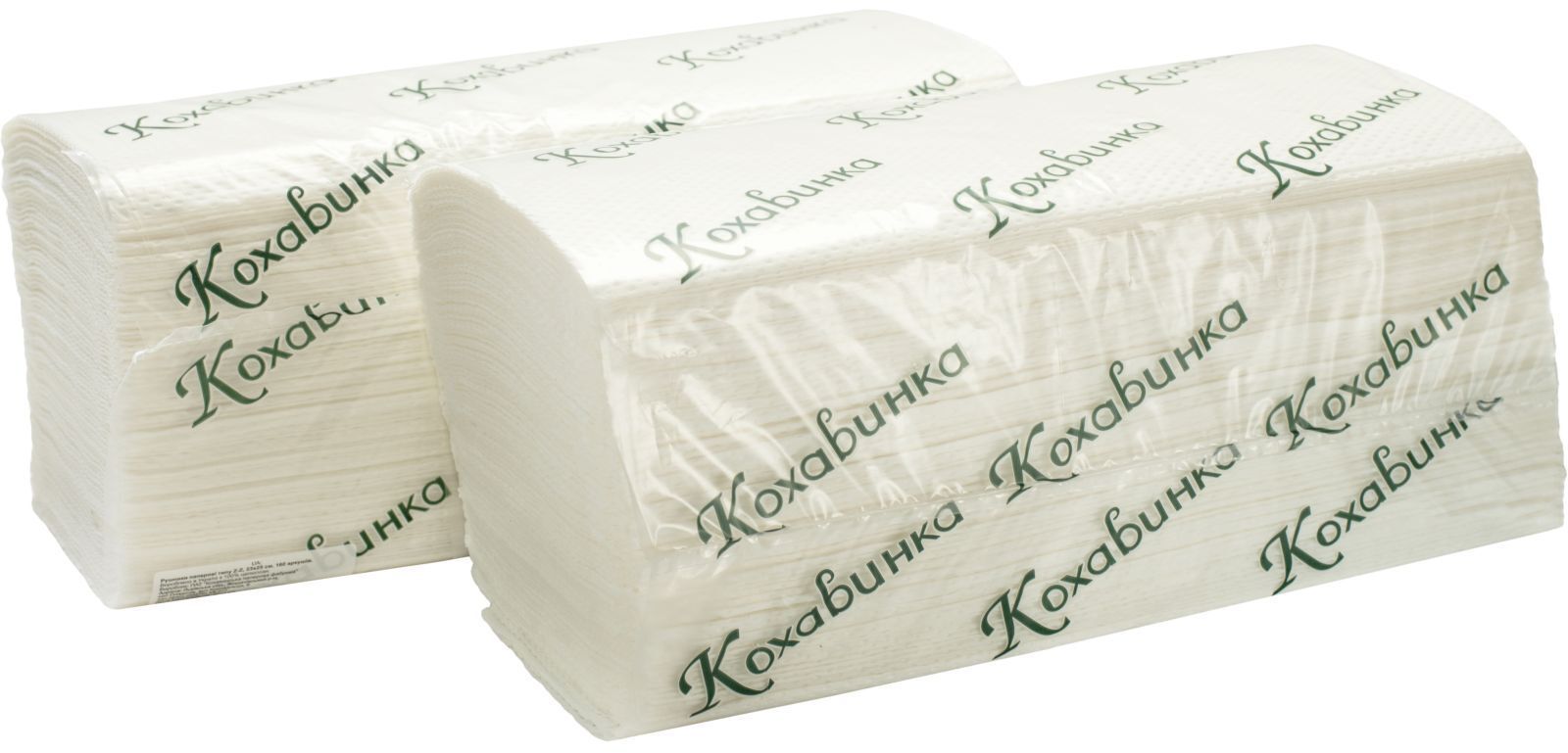Бумажные полотенца Кохавинка V-сложение Белые 2 слоя 160 листов (4820032450194) фото2