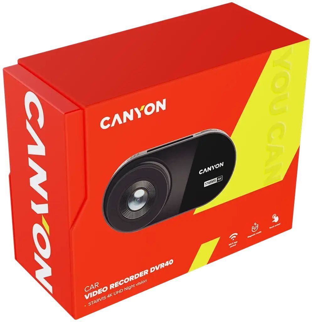 Автомобильный видеорегистратор Canyon DVR40 UltraHD 4K 2160p Wi-Fi Black (CND-DVR40) фото10