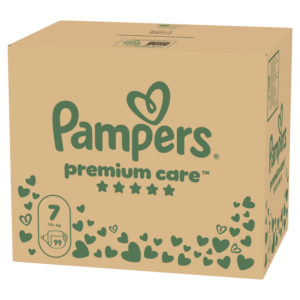 Підгузки Pampers Premium Care Розмір 7 (15+ кг) 99 шт (8006530223584) фото2