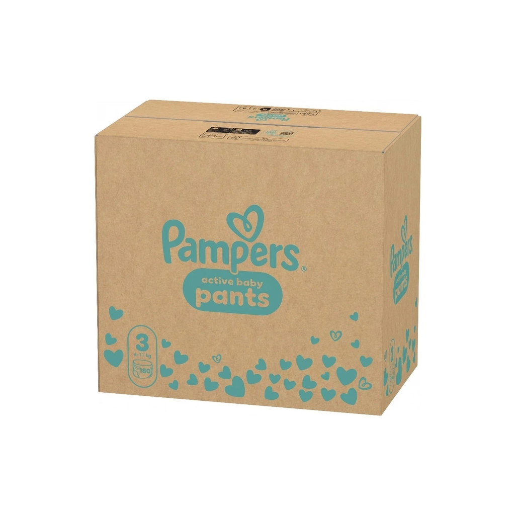 Подгузники Pampers Active Baby Pants Размер 3 (6–11 кг) 180 шт. (8006530305716) фото2