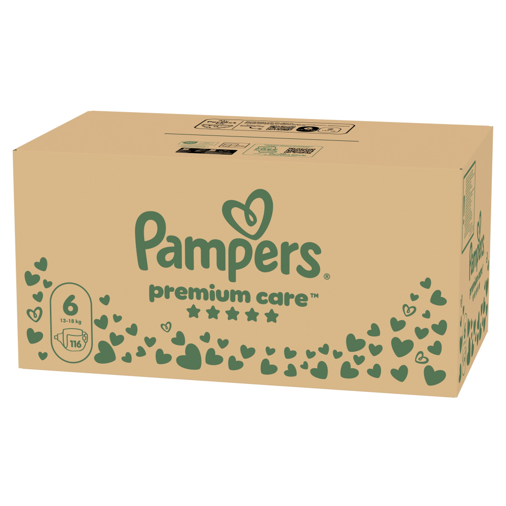 Підгузки Pampers Premium Care Розмір 6 (13-18 кг) 116 шт (8006530223744) фото
