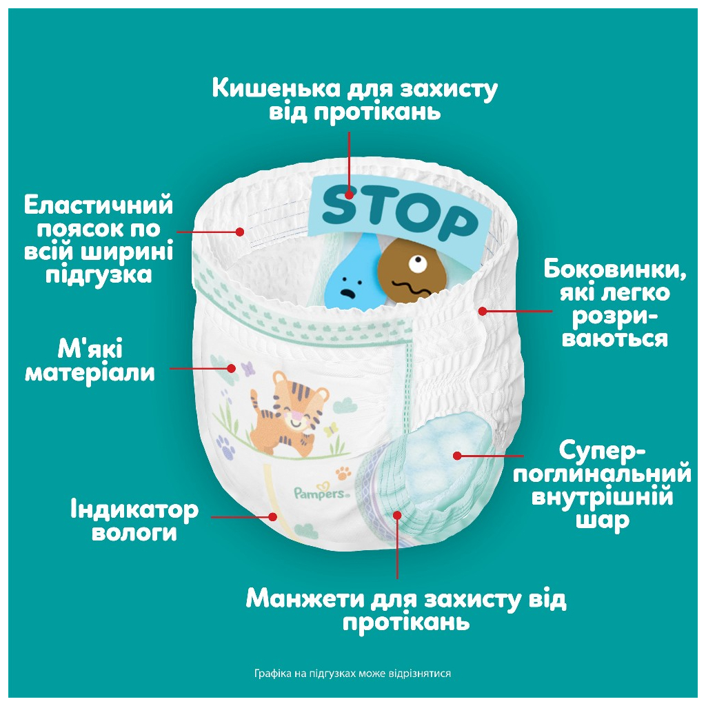 Підгузки Pampers Active Baby Pants Розмір 7 (15+ кг) 108 шт (8006530305747) фото3