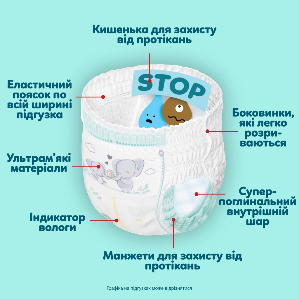 Підгузки Pampers Premium Care Pants Розмір 7 (15+ кг) 84 шт (8006530315784) фото