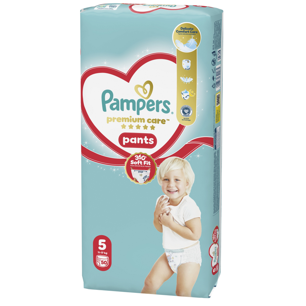 Підгузки Pampers Premium Care Pants Розмір 5 (11-16 кг) 50 шт (8006530320085) фото2