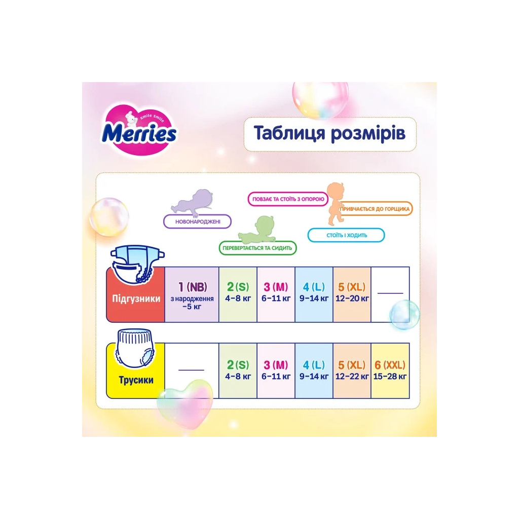 Подгузники Merries, размер XL (12-22 кг), трусики, 46 шт. (4901301442963) фото