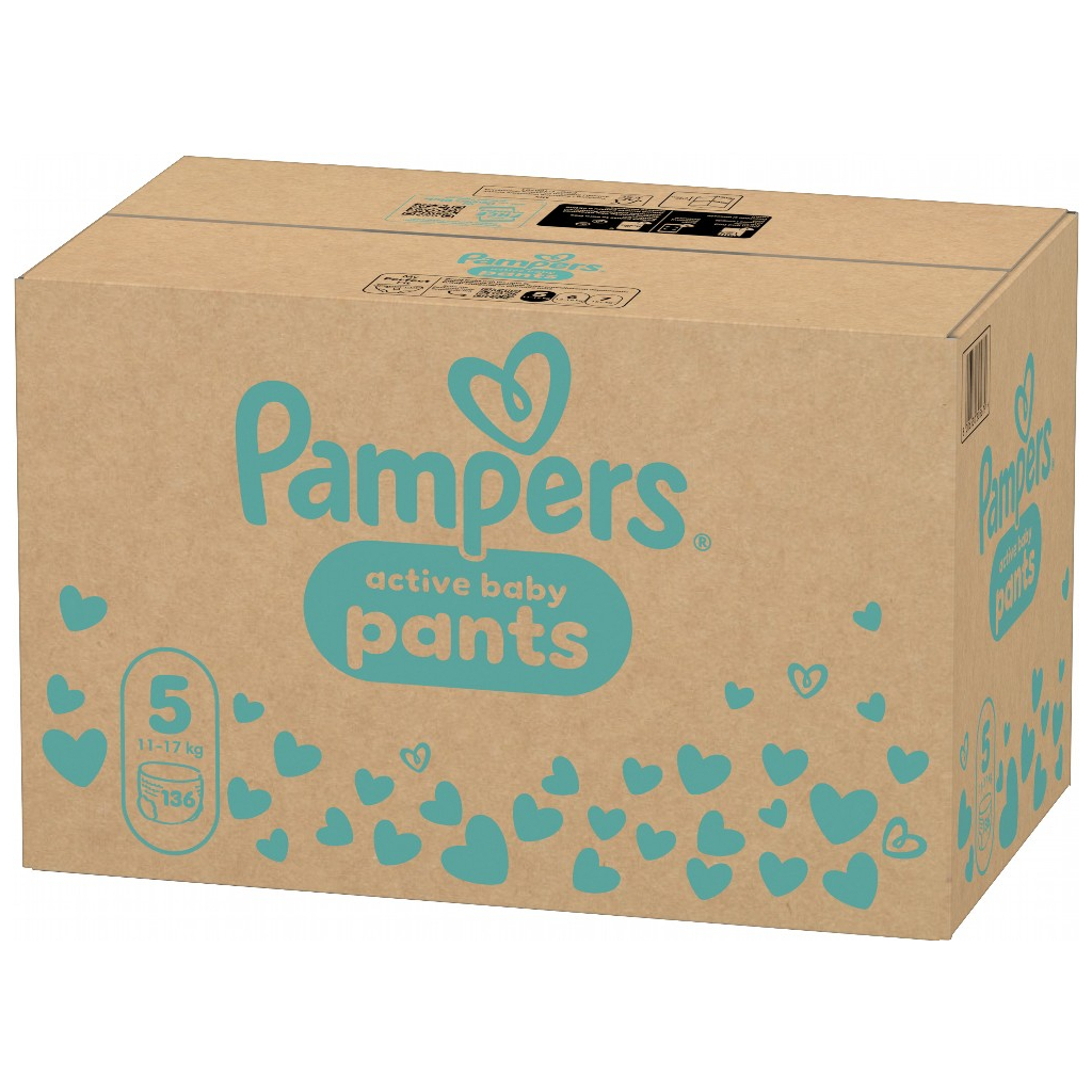 Підгузки Pampers Active Baby Pants Розмір 5 (11-17 кг) 136 шт (8006530305679) фото