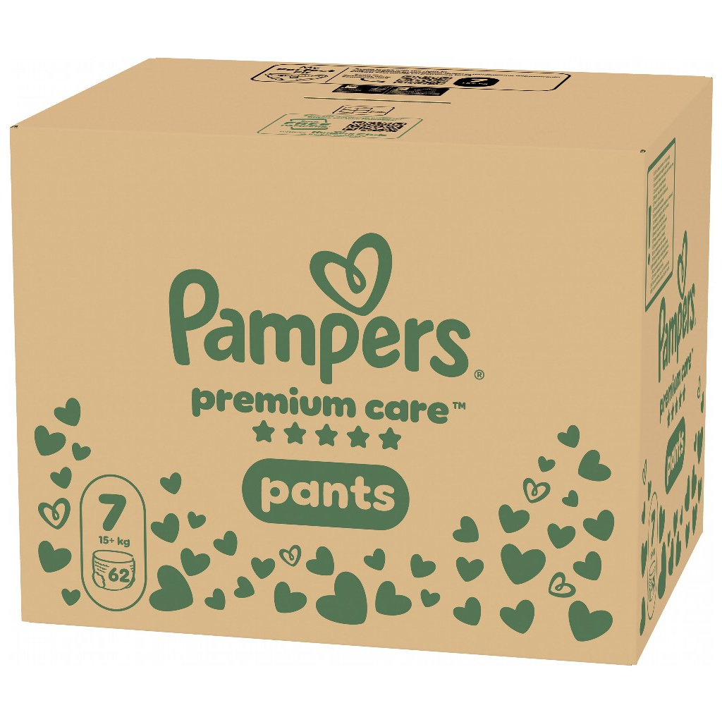 Подгузники Pampers Premium Care Pants Размер 7 (15+ кг) 62 шт. (8006530320245) фото2