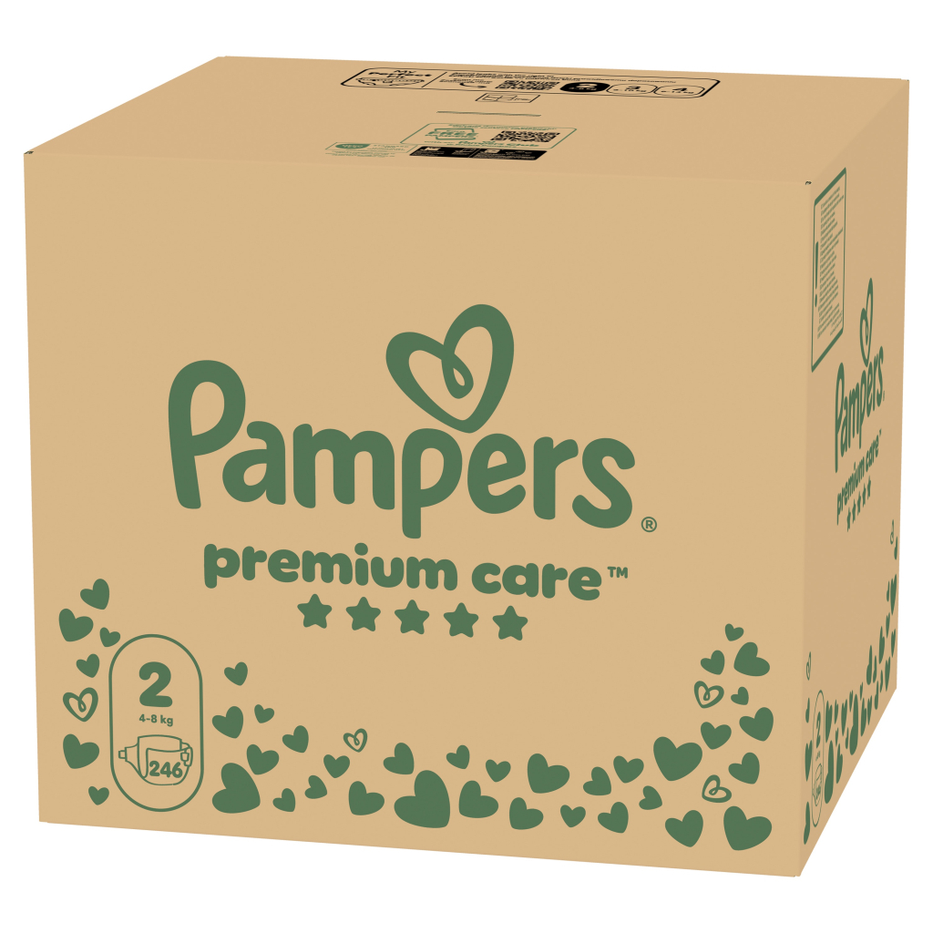 Подгузники Pampers Premium Care Размер 2 (4–8 кг) 246 шт. (8006530223522) фото