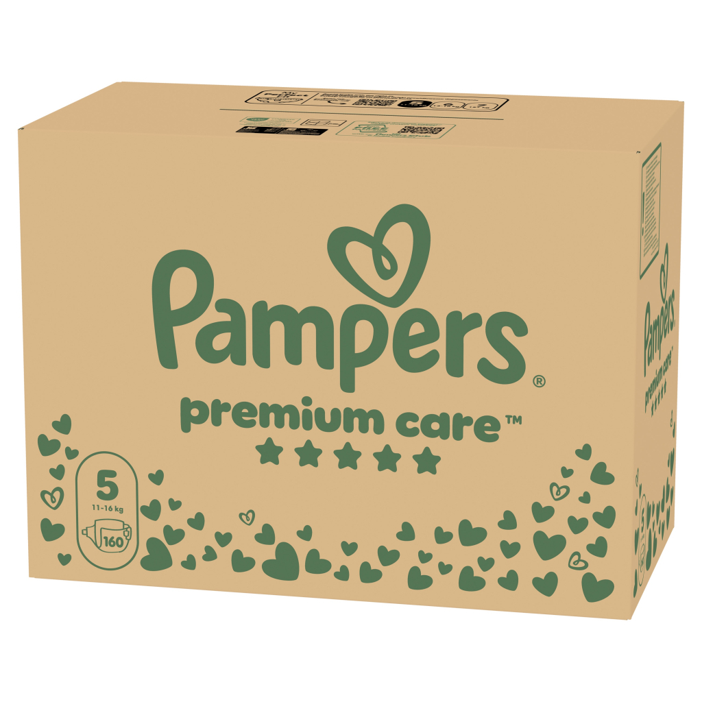 Подгузники Pampers Premium Care Размер 5 (11–16 кг) 160 шт. (8006530223799) фото2