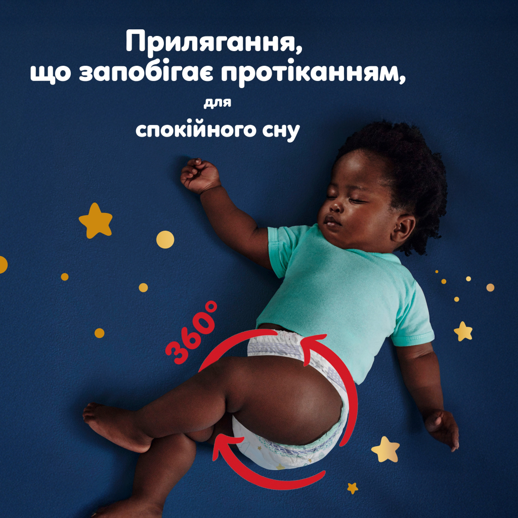 Підгузки Pampers Night Pants Розмір 6 (13-19 кг) 80 шт (8006530320511) фото7