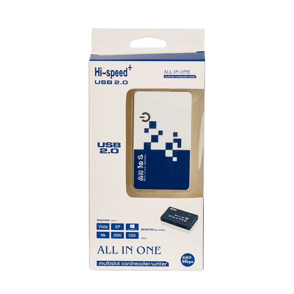 Картрідер USB 2.0 Atcom TD2029 MS, SD, microSD/TF, M2 Black (AT10729) фото2