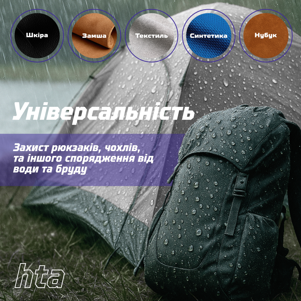 Спрей для обуви HTA Water Proof Водоотталкивающий 400 мл (HTA1022) фото