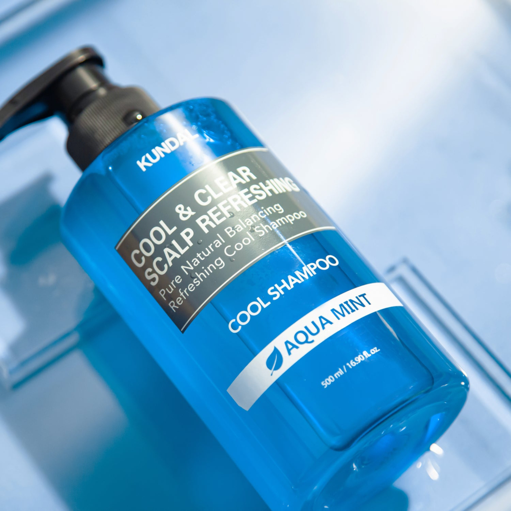 Шампунь Kundal Cool & Clear Scalp Refreshing Shampoo Aqua Mint 500 мл (8809693253265) фото2