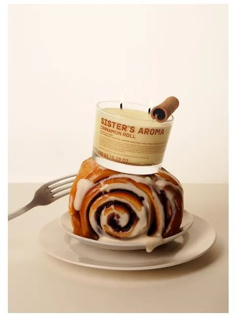 Ароматична свічка Sister's Aroma Cinnamon Roll 150 г (4820227786367) фото