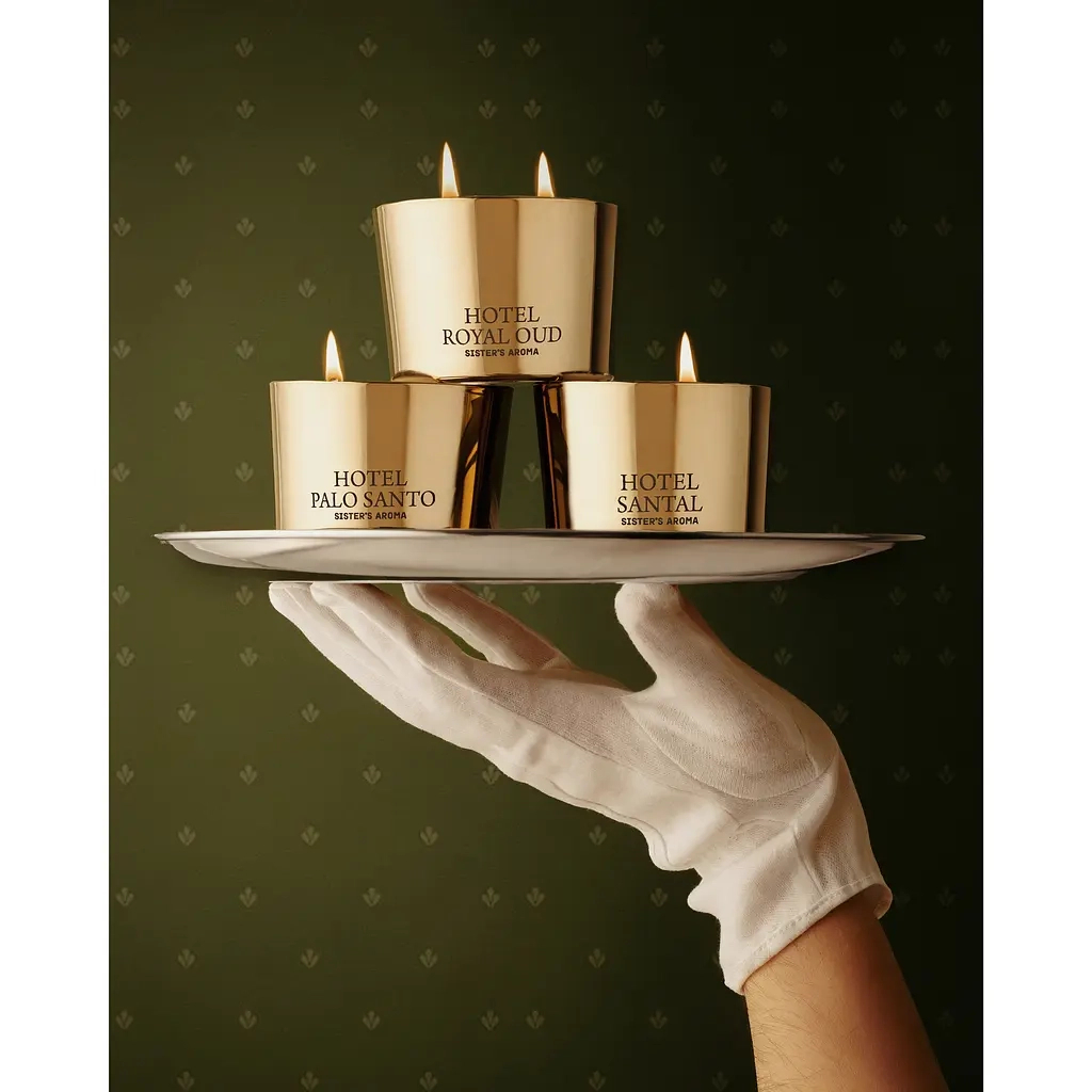 Ароматическая свеча Sister's Aroma Hotel Royal Oud 150 г (4820227786152) фото4