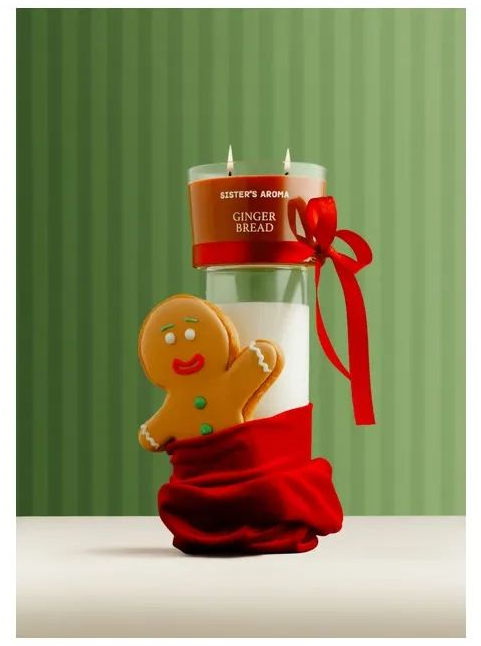 Ароматична свічка Sister's Aroma Gingerbread 150 г (4820227786299) фото