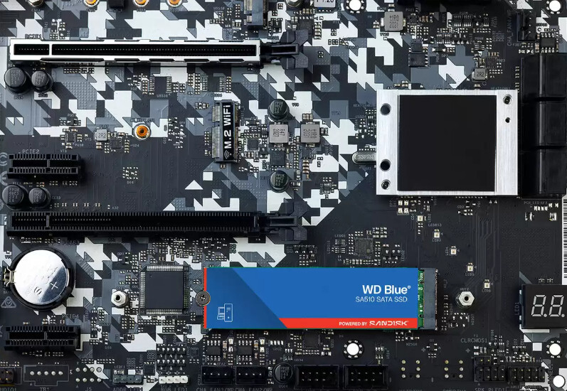 SSD Накопитель WD M.2 2280 500GB Blue SA510 (WDS500G3B0B-00AXS0) фото4
