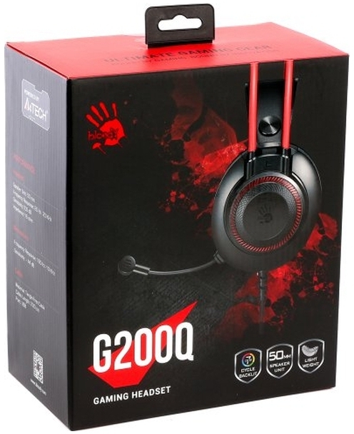 Игровая гарнитура A4Tech Bloody G200Q Black/Red (4711421002226) фото9