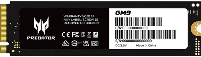 SSD Накопитель Acer M.2 2280 2TB GM9 Predator (BL.9BWWR.137) фото2