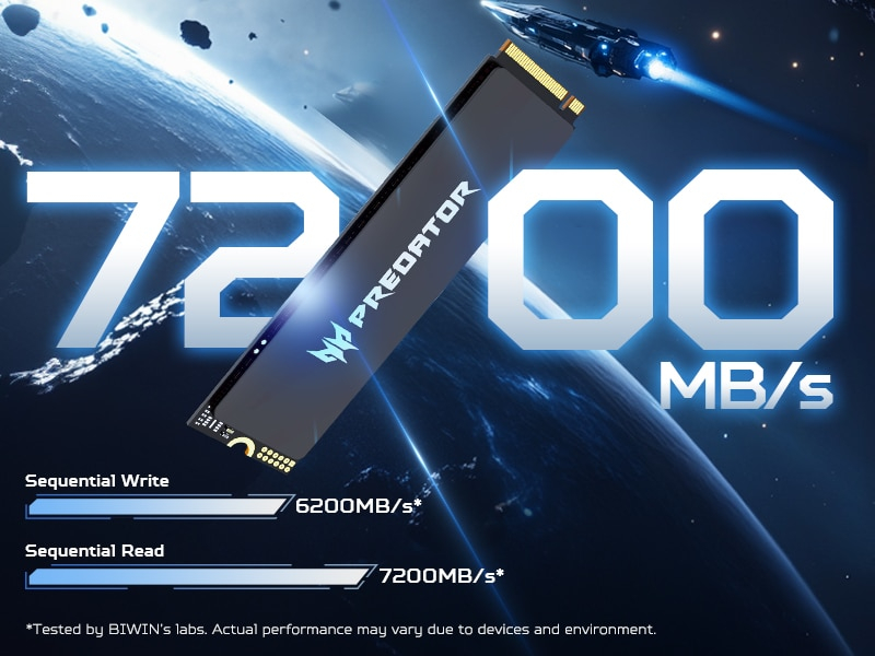 SSD Накопитель Acer M.2 2280 2TB GM6 Predator (BL.9BWWR.134) фото6