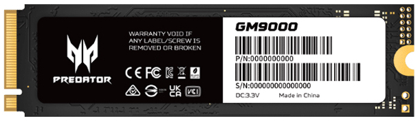 SSD Накопитель Acer M.2 2280 1TB GM9000 Predator (BL.9BWWR.129) фото2