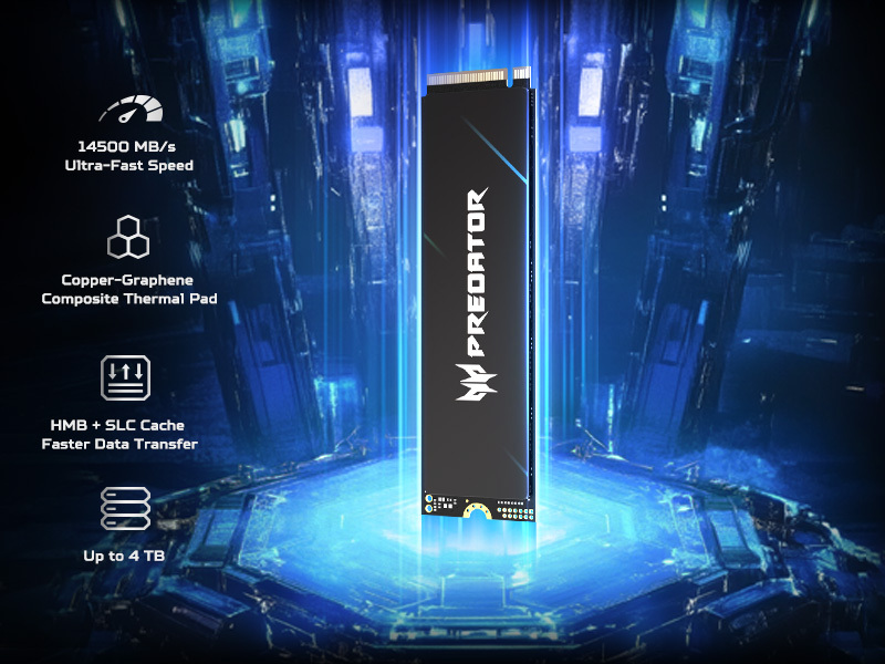 SSD Накопитель Acer M.2 2280 1TB GM9 Predator (BL.9BWWR.136) фото6