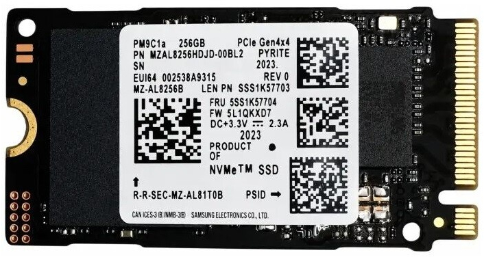 SSD Накопичувач Samsung M.2 2242 256GB (MZAL8256HDJD-00BL2) фото2