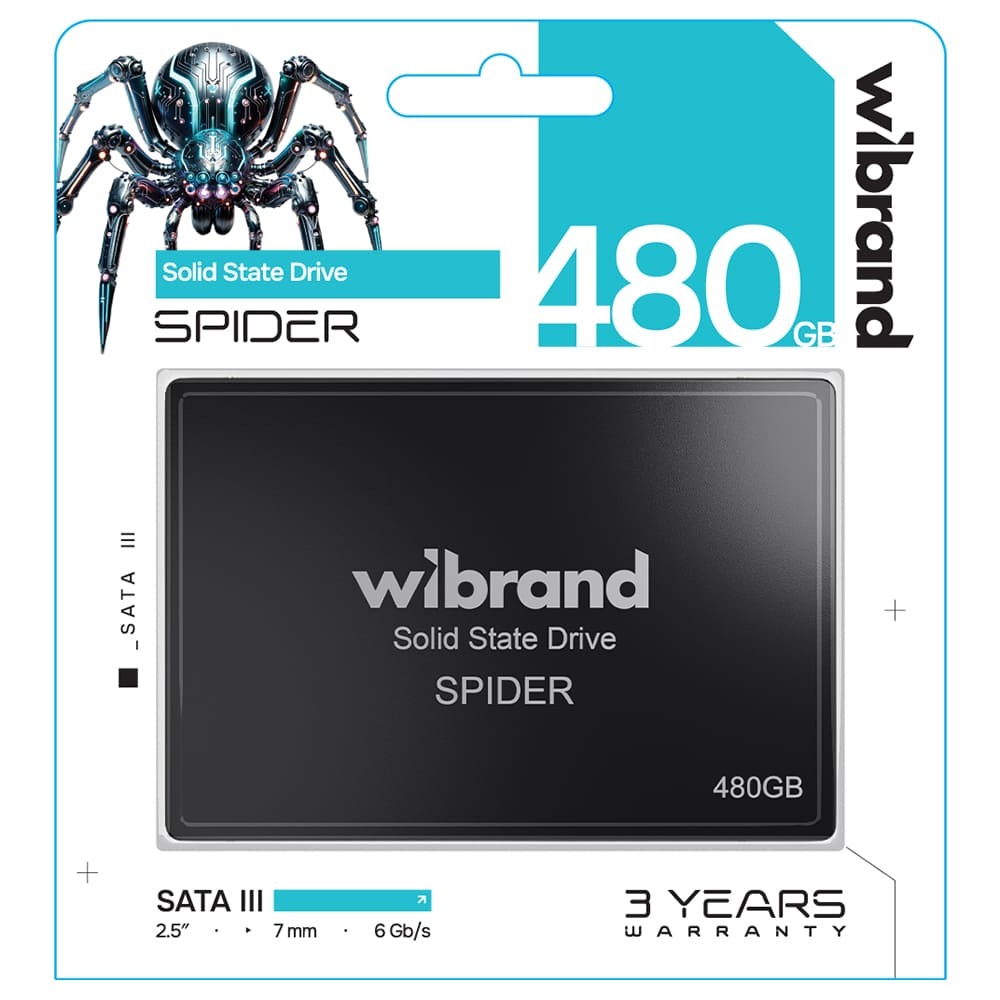 SSD Накопичувач 2.5" 480GB Spider Wibrand (WI2.5SSD/SP480GB) фото2
