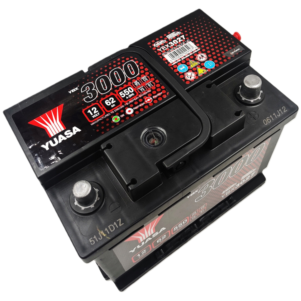 Акумулятор автомобільний Yuasa 12V 62Ah SMF Battery (YBX3027) фото4
