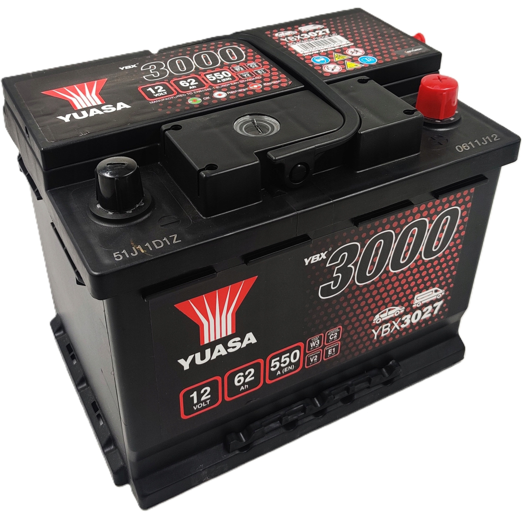 Акумулятор автомобільний Yuasa 12V 62Ah SMF Battery (YBX3027) фото5