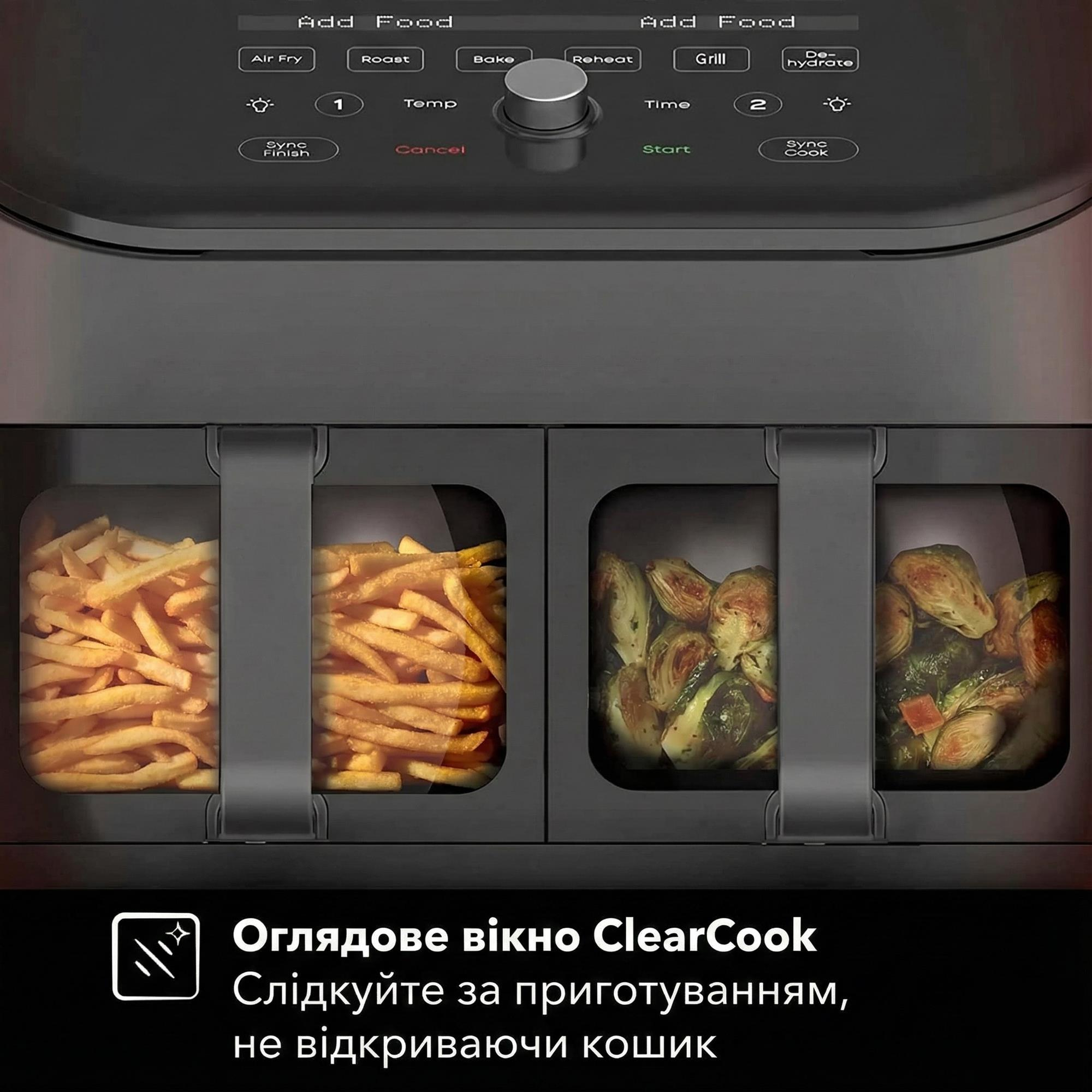 Мультипечь Instant Vortex Plus Double Basket ClearCook фото