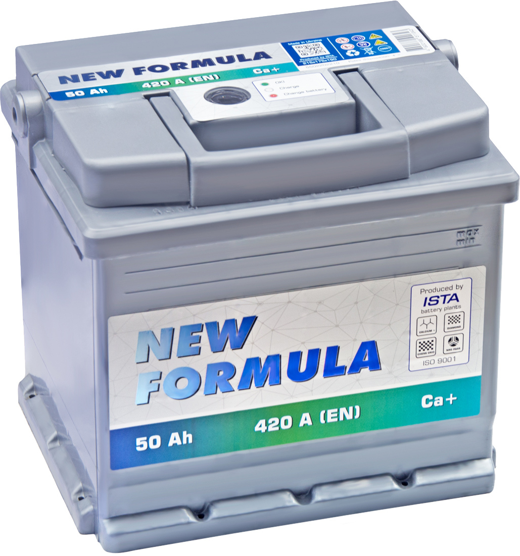 Акумулятор автомобільний NEW FORMULA 50Ah (+/-) 420EN (5502202210) фото2
