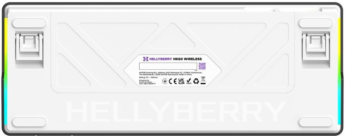 Ігрова клавіатура Hator Hellyberry HK60 Wireless White-Violet фото4