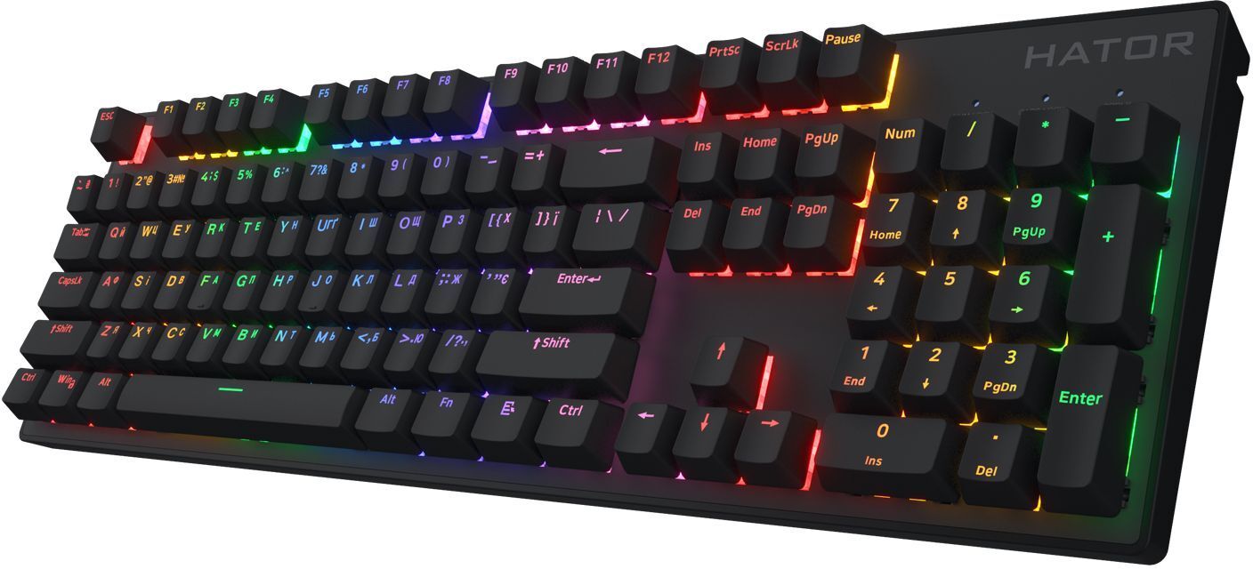 Ігрова клавіатура Hator Icefall Mecha Rainbow Black (HTK104UA) фото3
