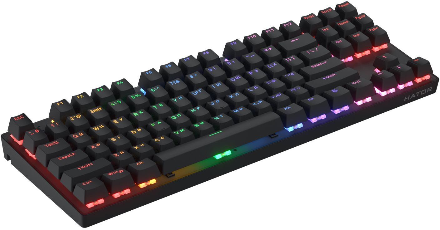 Ігрова клавіатура Hator Icefall Mecha TKL Wireless Rainbow Black (HTK287UA) фото2