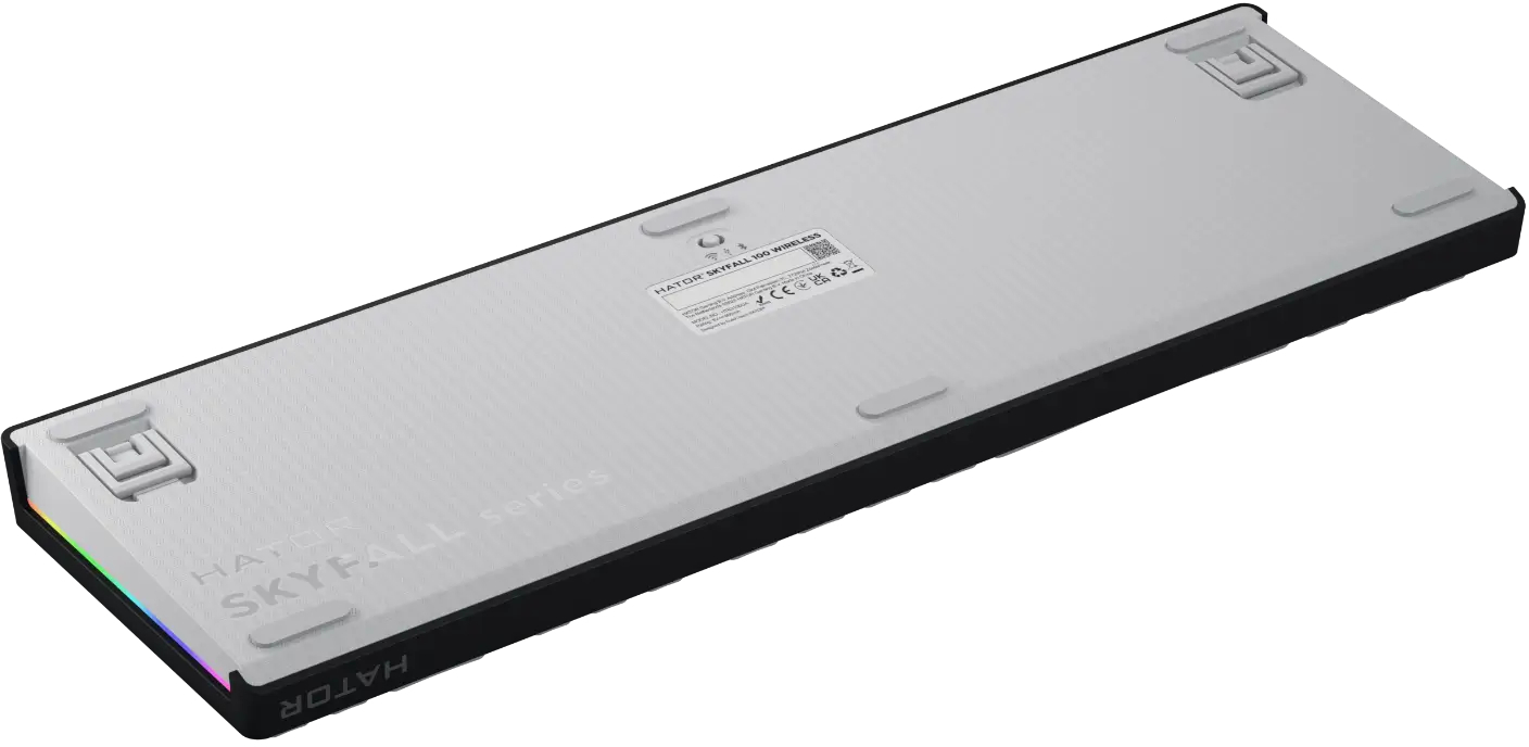 Ігрова клавіатура Hator Skyfall 100 Aurum Lemon Wireless Black-White (HTK3100) фото