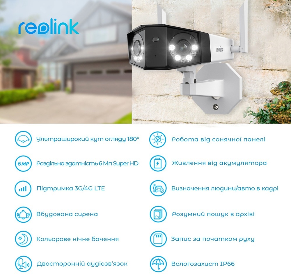 IP-камера Reolink Duo Series G750 (Duo 2 LTE) фото3