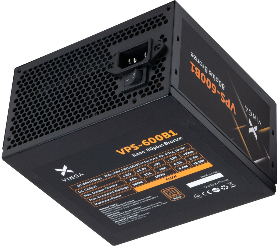 Блок живлення Vinga 600W (VPS-600B1) фото6