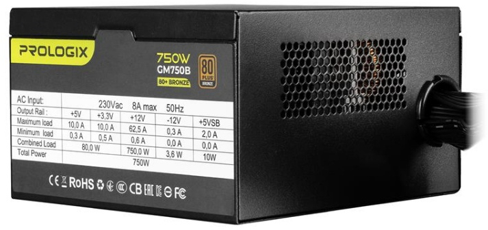 Блок живлення Prologix GM750B 750W 80+ Bronze фото7