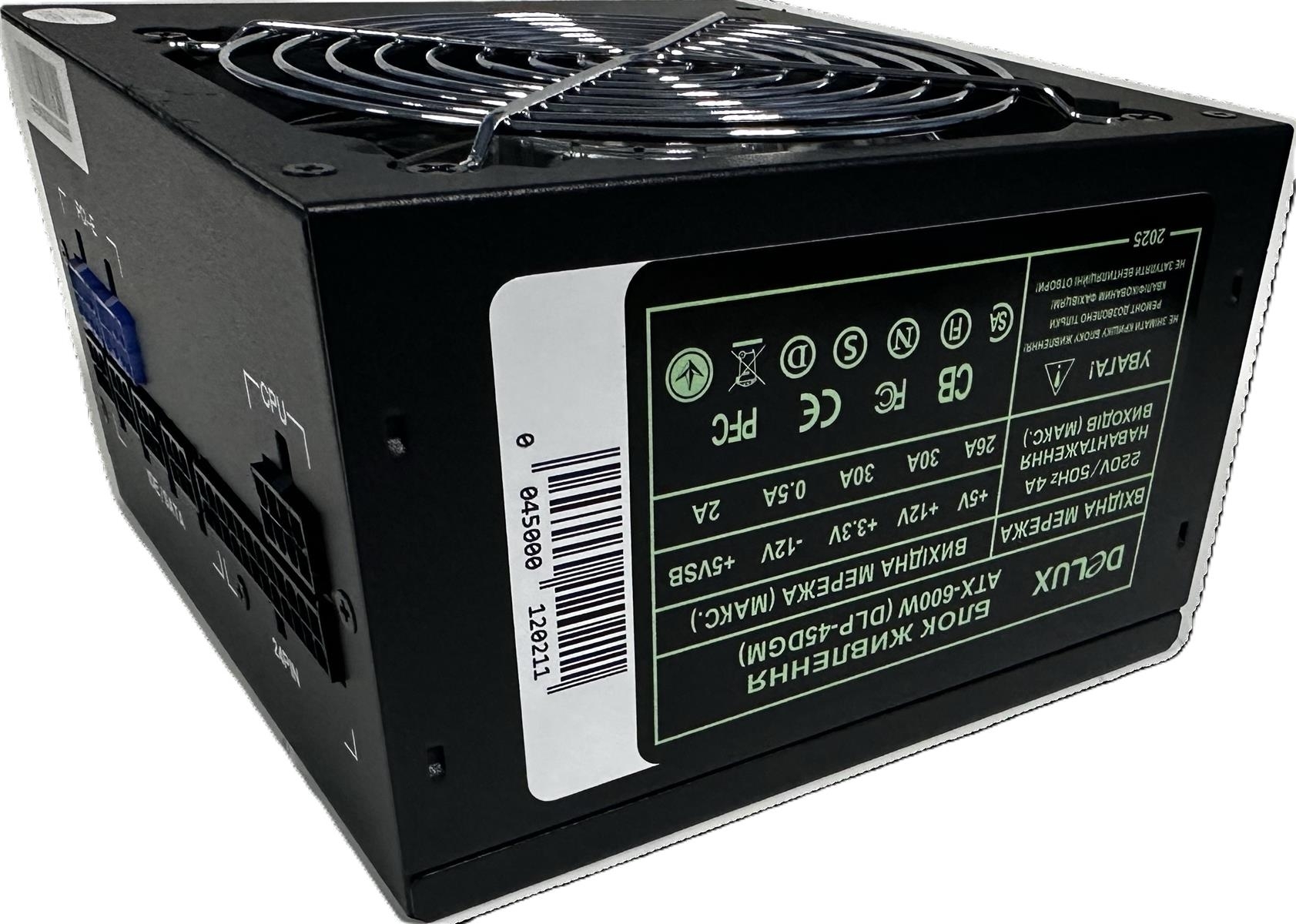 Блок питания Delux DLP-45DGM 600W фото