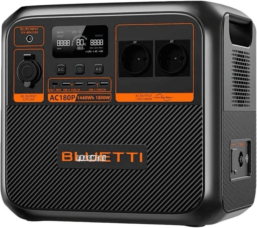 Зарядна портативна електростанція Bluetti (AC180P) фото3