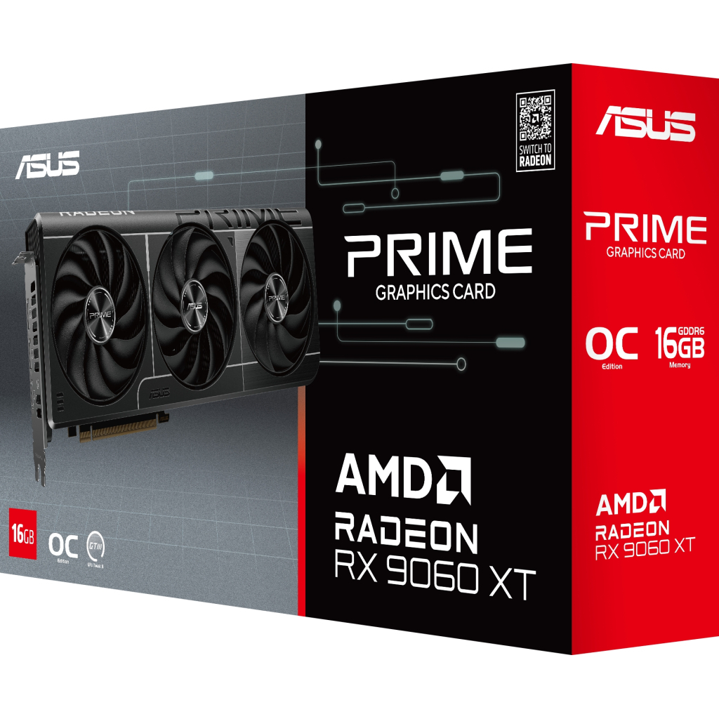 Видеокарта ASUS AMD Radeon RX 9060 XT 16GB GDDR6 Prime OC (PRIME-RX9060XT-O16G) фото10