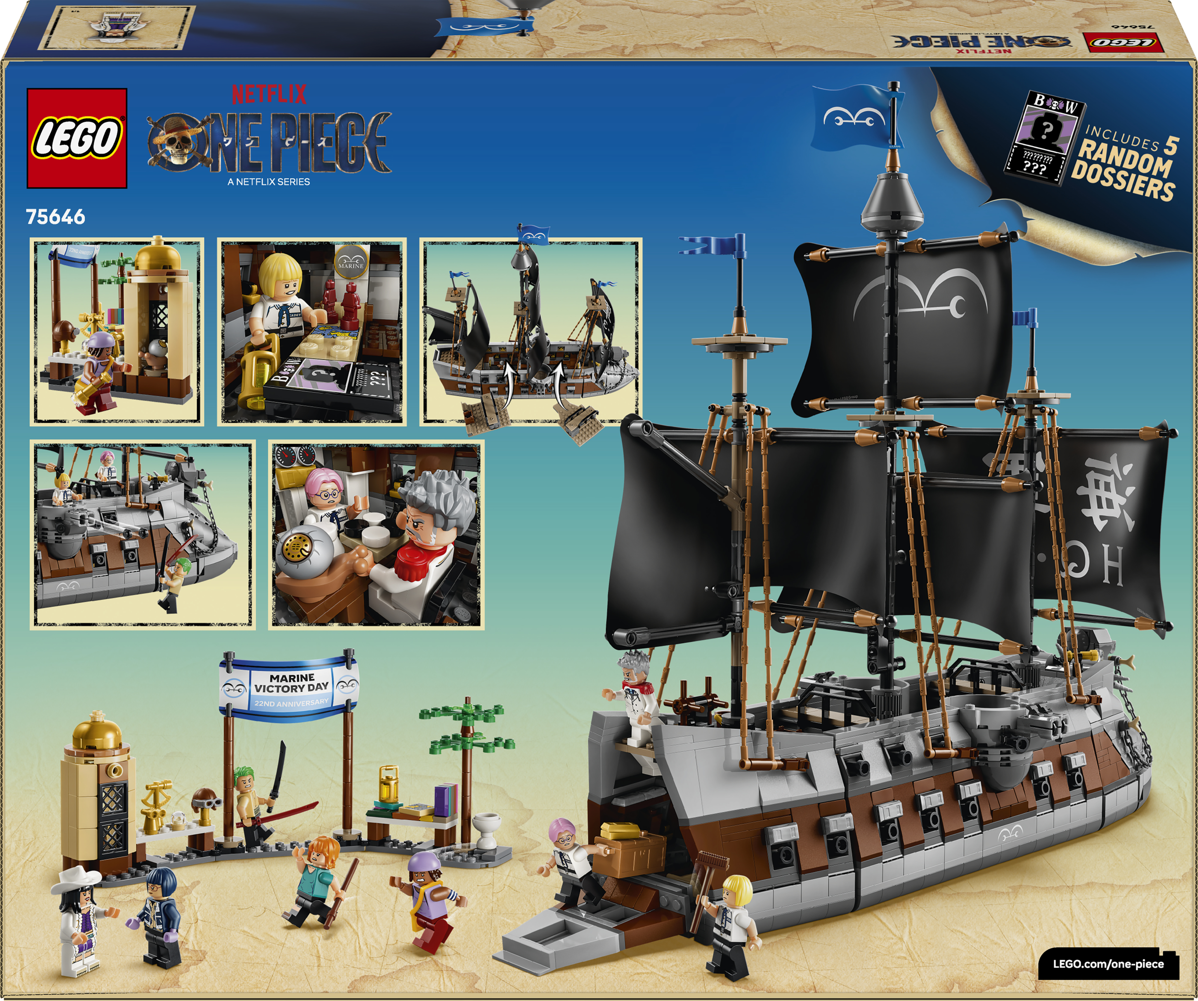 LEGO 75646 ONE PIECE Морський бойовий корабель Ґарпа фото