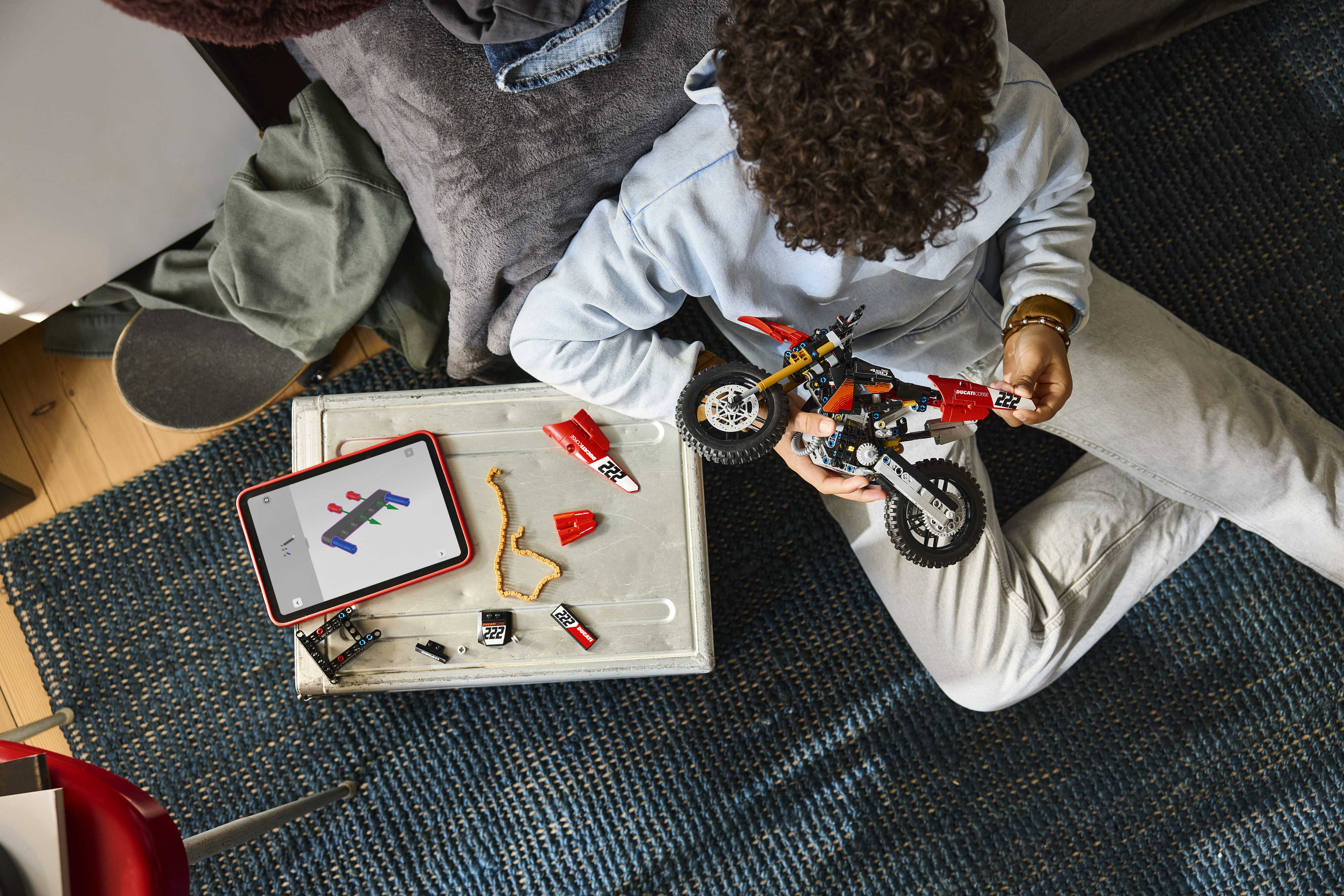 LEGO 42238 Technic Мотоцикл Ducati Desmo450 MX Factory фото9