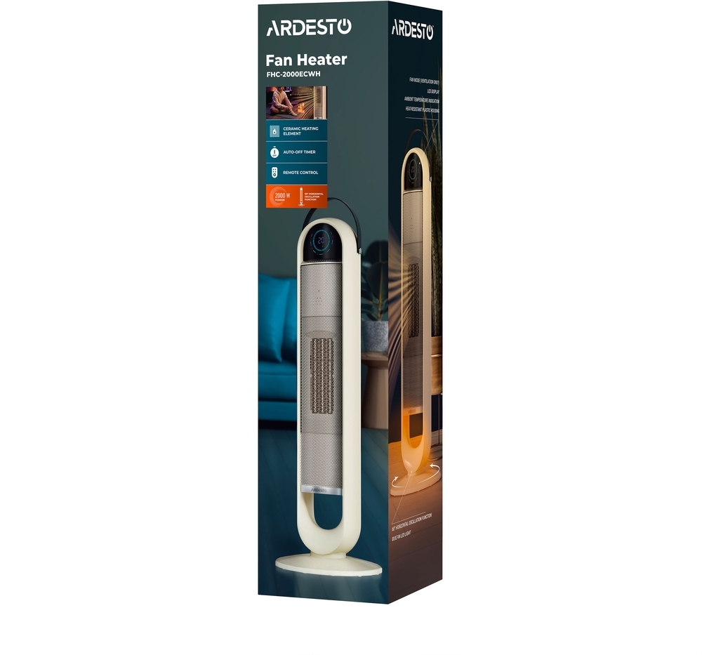 Тепловентилятор ARDESTO FHC-2000ECWH фото