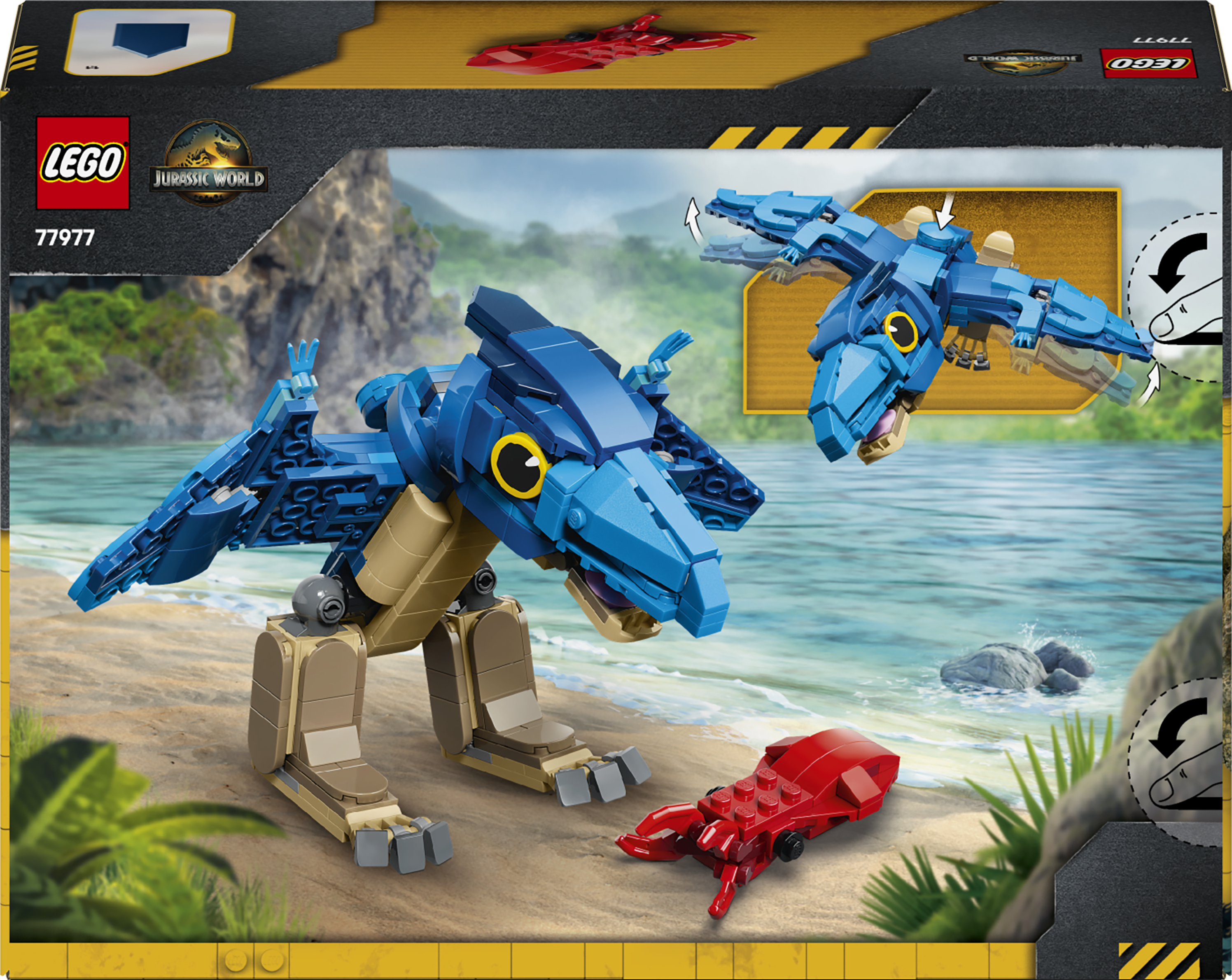LEGO 77977 Jurassic World Малюк динозавр: птеранодон фото12