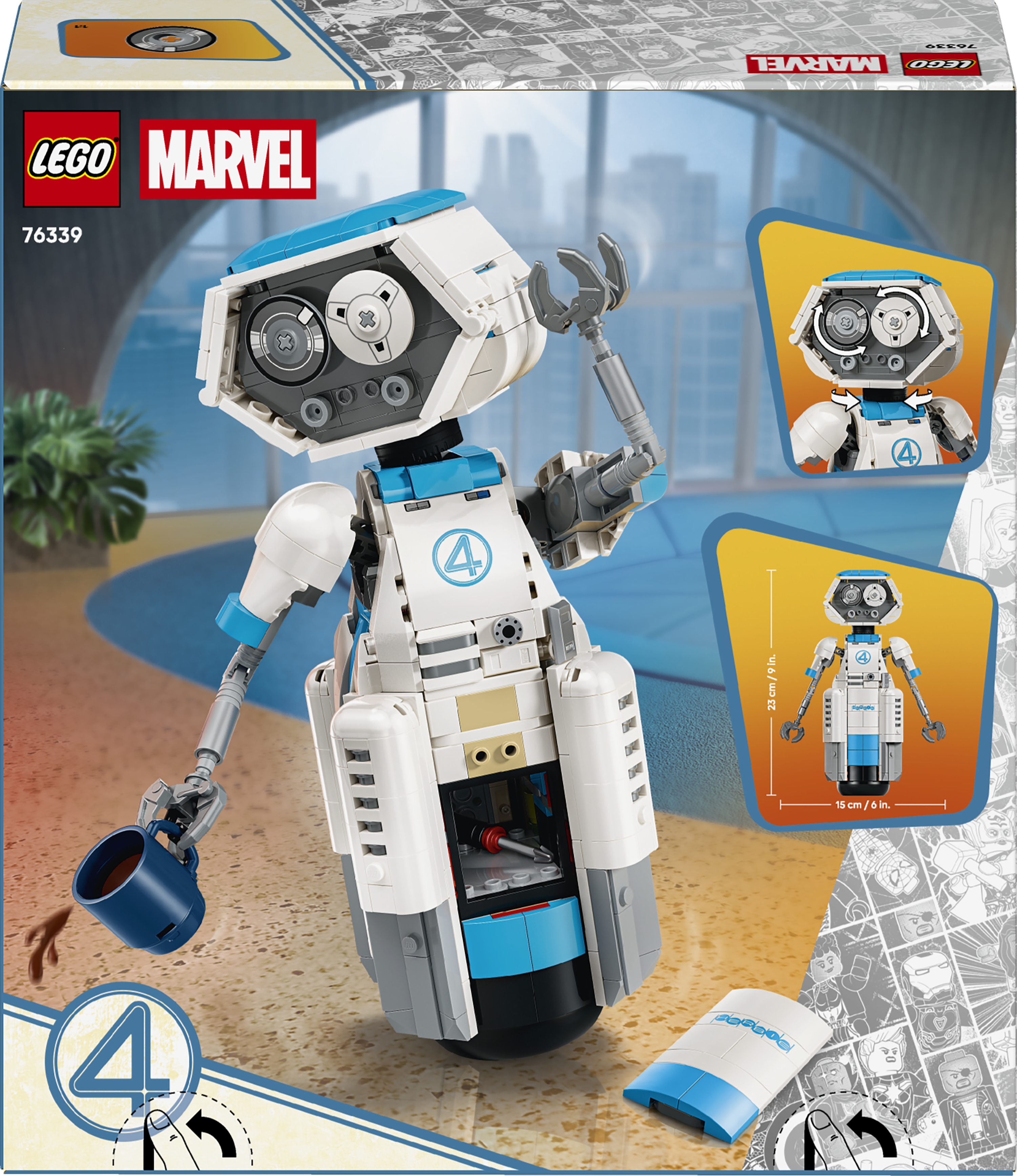 LEGO 76339 Super Heroes Фантастическая четверка H.E.R.B.I.E. фото12