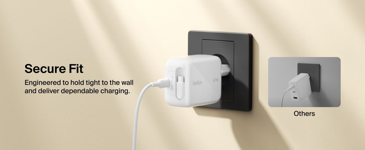 Зарядное устройство сетевое Belkin 67Вт USB-C PD PPS, белый фото2
