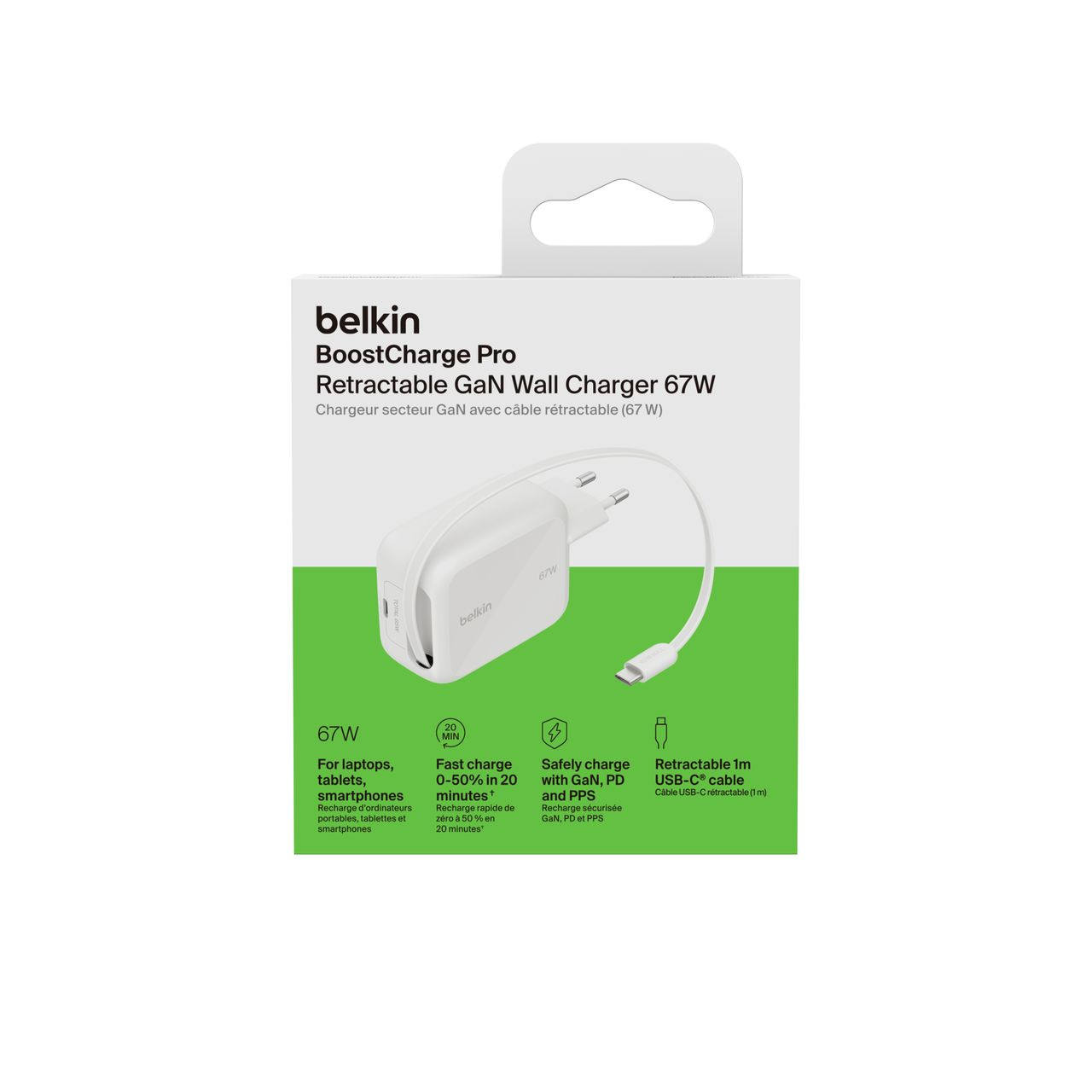 Зарядное устройство сетевое Belkin 67Вт USB-C PD PPS, белый фото19